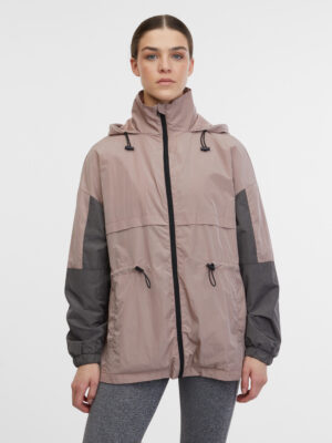 Orsay Light Pink Women's Hooded Sports Lightweight Jacket - Women's