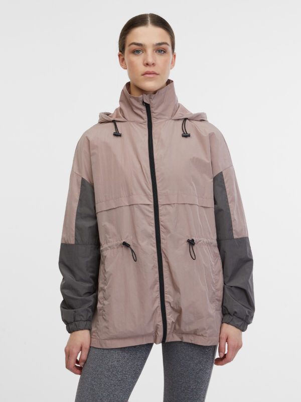 Orsay Light Pink Women's Hooded Sports Lightweight Jacket - Women's