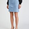 Orsay Light blue skirt for women in suede finish - Ladies