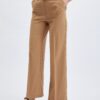 Orsay Light brown ladies trousers with belt - Women