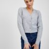 Orsay Light gray women's brindle cardigan with mixed wool - Ladies