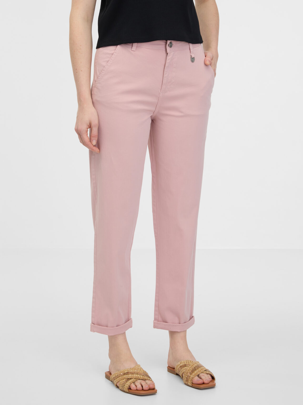 Orsay Light pink women's trousers - Women's