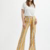 Orsay Orange Ladies Striped Linen Trousers - Women