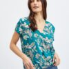 Orsay Petroleum Women's Floral Blouse - Women