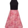 Orsay Pink-Black Women Floral Dress - Women