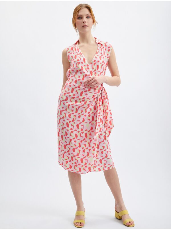 Orsay Pink Ladies Patterned Dress - Women