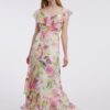 Orsay Pink-White Women Floral MaxiDresses - Ladies
