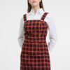 Orsay Red-Black Ladies Checkered Dress - Ladies