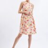 Orsay Red-Cream Women Floral Dress - Women