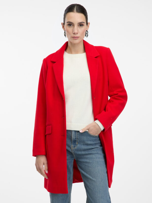 Orsay Red Ladies Coat - Women