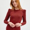 Orsay Red Women's Patterned Long Sleeve T-Shirt - Women