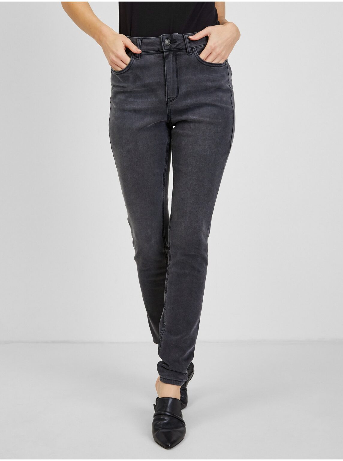 Orsay Sötétszürke nők skinny fit farmer - Nők