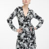 Orsay White-Black Women Flowered Dress - Women