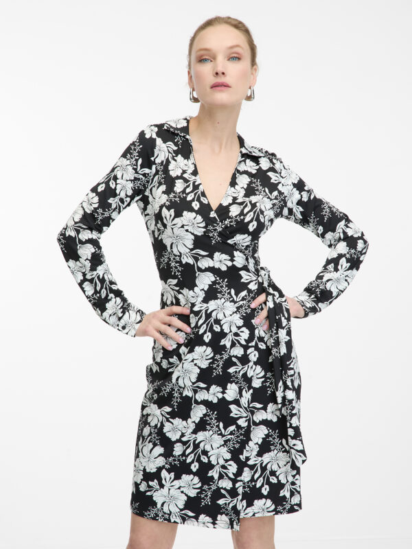 Orsay White-Black Women Flowered Dress - Women