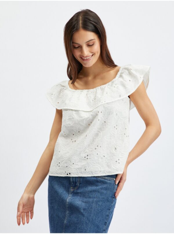 Orsay White Ladies Blouse - Ladies Orsay White Ladies Blouse - Ladies