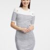 Orsay White Striped Sweater Dress - Women