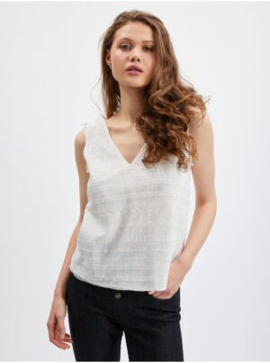 Orsay White Women Lace Top - Women