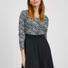 Orsay White and Black Women Patterned Dress - Women