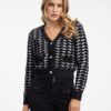 Orsay White and Black Women's Patterned Cardigan - Women's