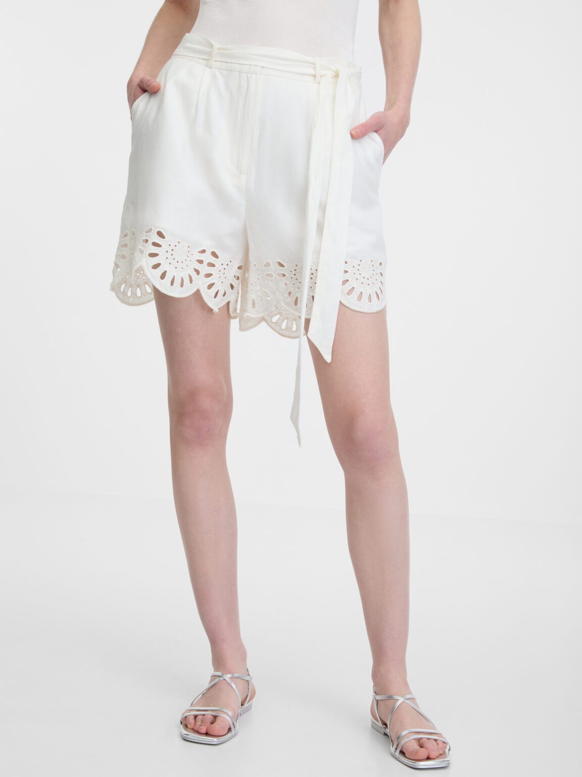 Orsay White women's shorts - Women's