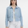 Orsay Women's Blue Suede Jacket - Women's