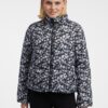 Orsay Women's Grey-Black Patterned Quilted Jacket - Women's