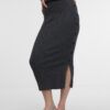 Orsay Women's Grey Midi Sweater Skirt - Women's