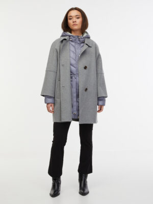 Orsay Women's Grey Wool Coat - Women's