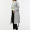 Orsay Women's Light Grey Wool Coat - Women