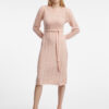 Orsay Women's Light Pink Sweater Dress with Wool - Women