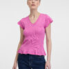 Orsay Women's Pink T-Shirt with Short Sleeves - Women