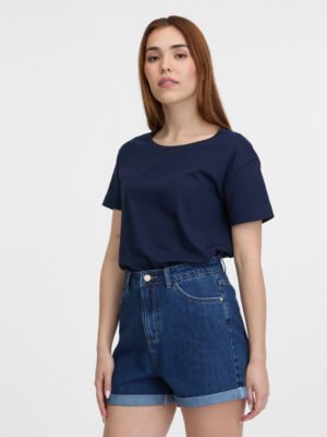 Orsay Women's Short Sleeve T-Shirt Navy Blue - Women