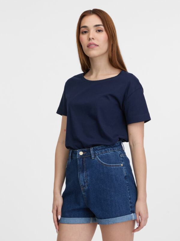 Orsay Women's Short Sleeve T-Shirt Navy Blue - Women