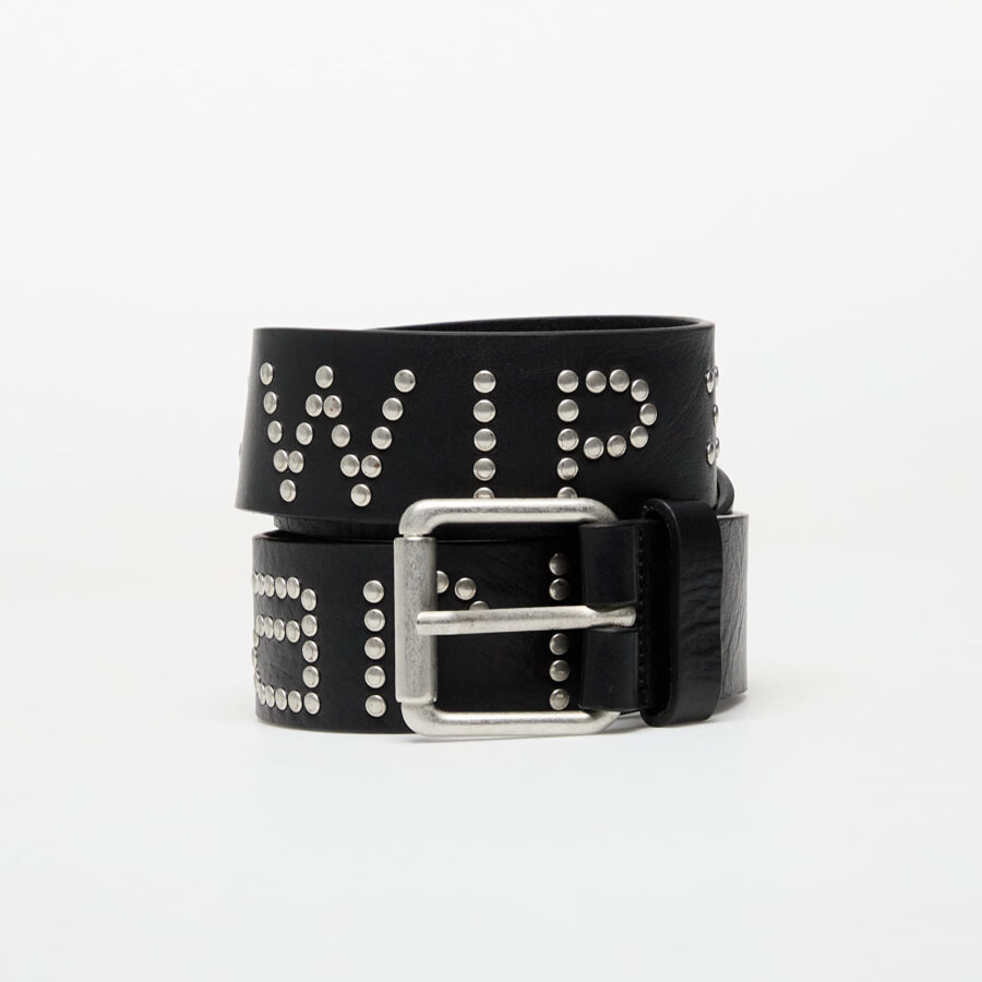 Öv Carhartt WIP Script Studs Belt Black/ Silver XS-alacsony-ár