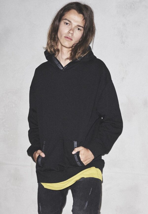 Oversize Logo Hoody black