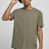 Oversize Melange Tee dark green melange