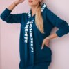 Oversize Navy Hooded Dress