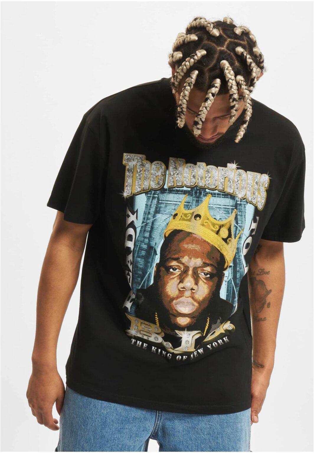 Oversize T-shirt Biggie Crown black