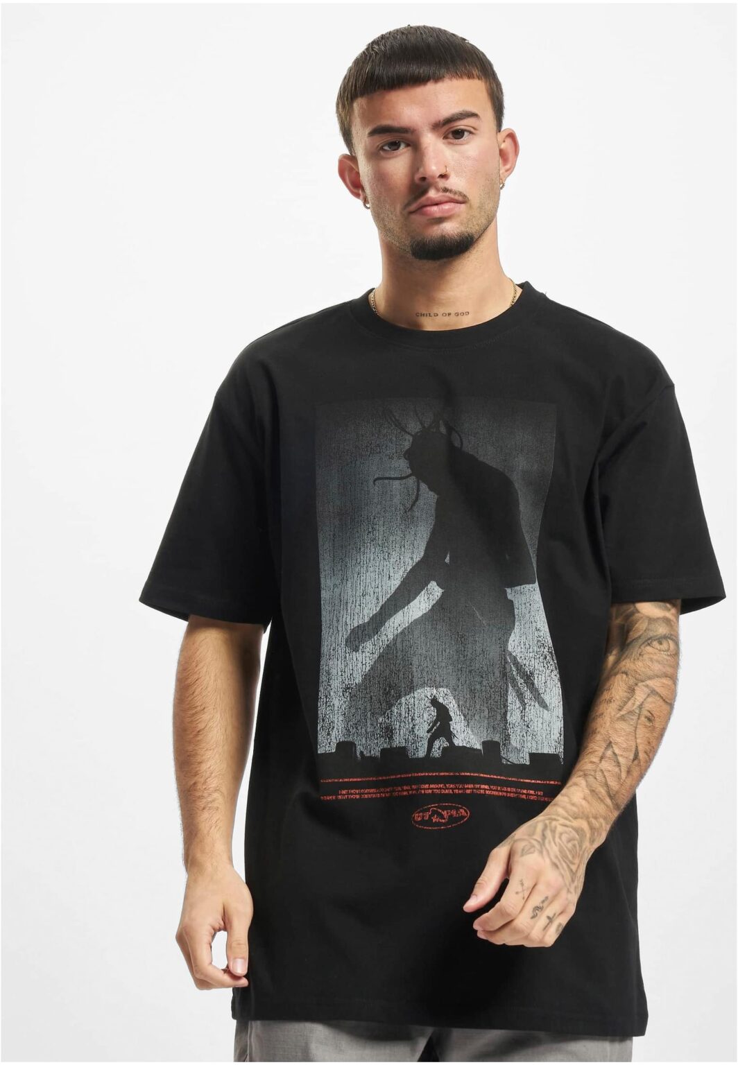 Oversize black t-shirt cannot be changed