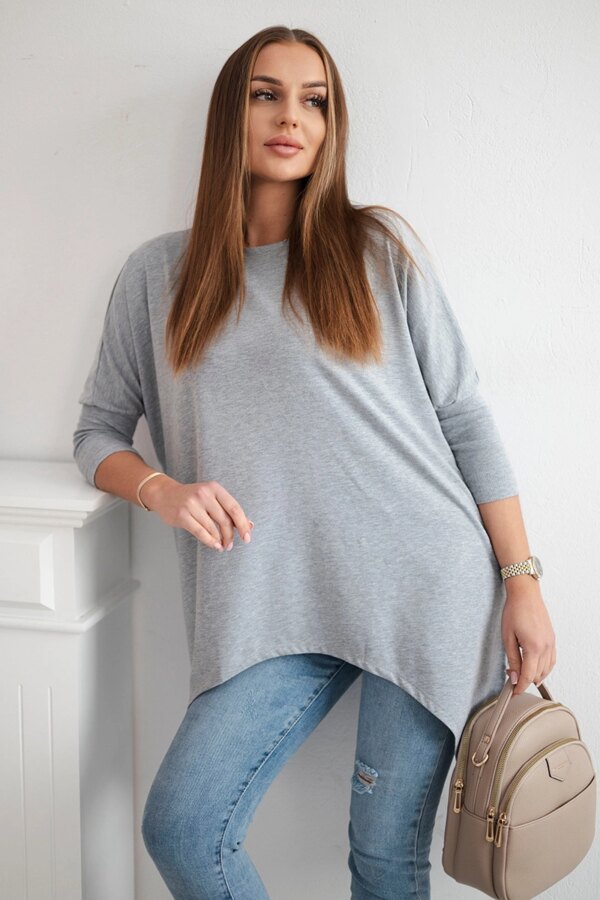 Oversize blouse gray