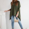 Oversize blouse khaki