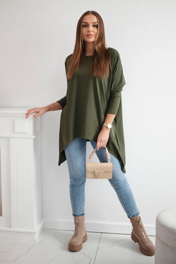 Oversize blouse khaki