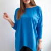 Oversize blouse purple-blue
