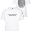 Oversize fingerprint t-shirt white