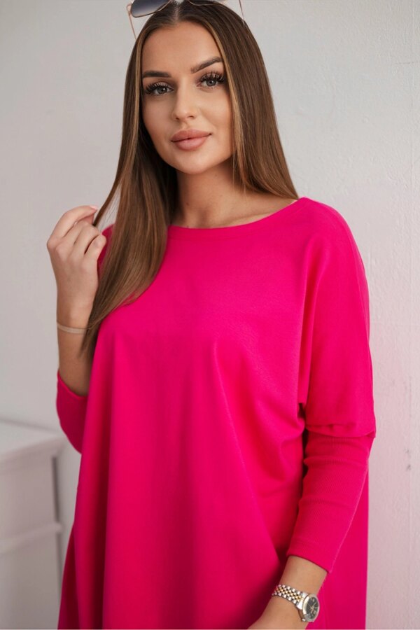 Oversize fuchsia blouse