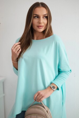 Oversize mint blouse