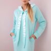 Oversize mint hooded dress