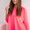 Oversize pink neon blouse
