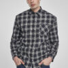 Oversized Check Shirt Midnight/White