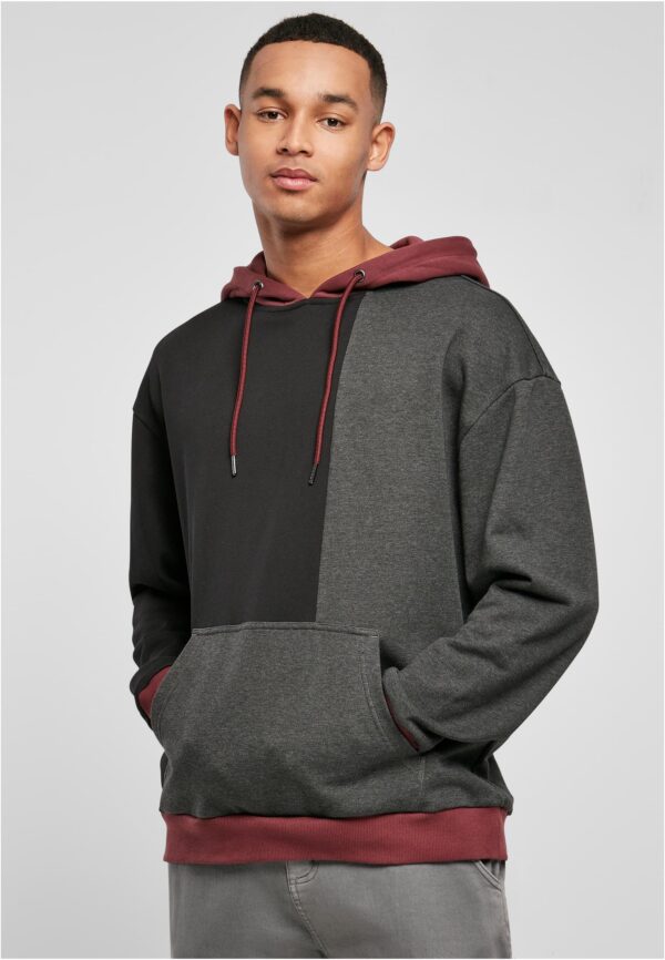 Oversized Color Block Hoody black/charcoal Oversized Color Block Hoody black/charcoal